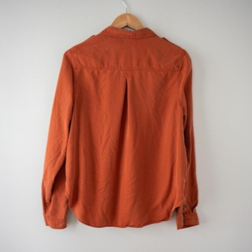 Universal Thread Orange Button Down Size‎ Large - Picture 4 of 6